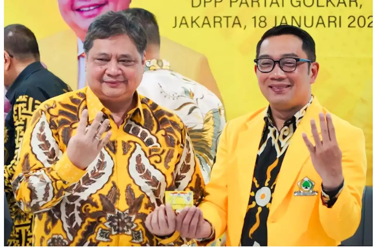 Ridwan Kamil dan Soekarwo Masuk Golkar, Elektabilitas Airlangga Akan Terdongkrak?