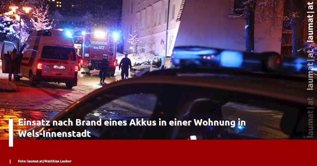 Einsatz nach Brand eines Akkus in einer Wohnung in Wels-Innenstadt | laumat|at