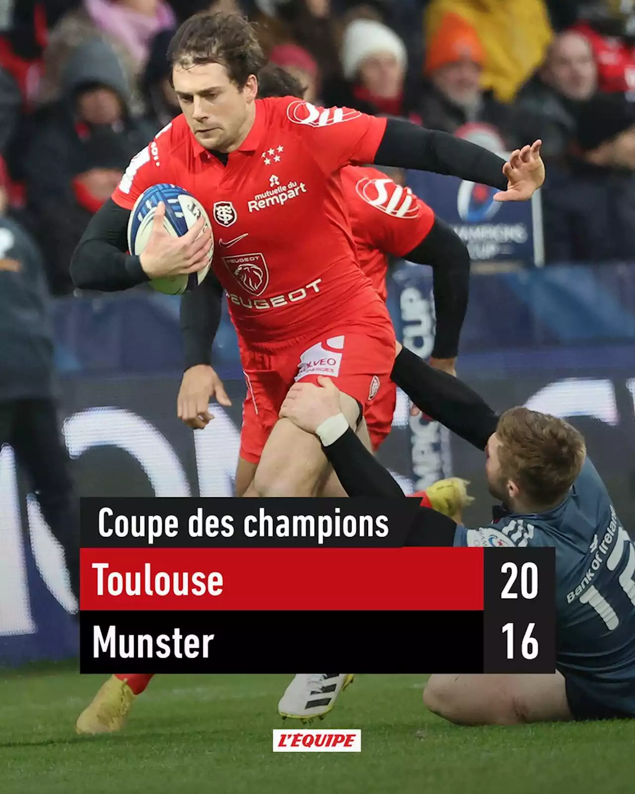 Résultat et résumé Toulouse - Munster, match en direct - Coupe des champions 2022-2023, 4e journée Poule B, dimanche 22 janvier 2023