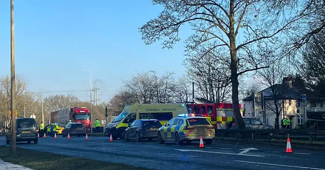 Pensioner, 92, rushed to A&E with serious injuries after crash