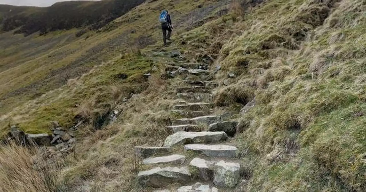 Walk to England's highest waterfall finished at a homely pub with cosy fire