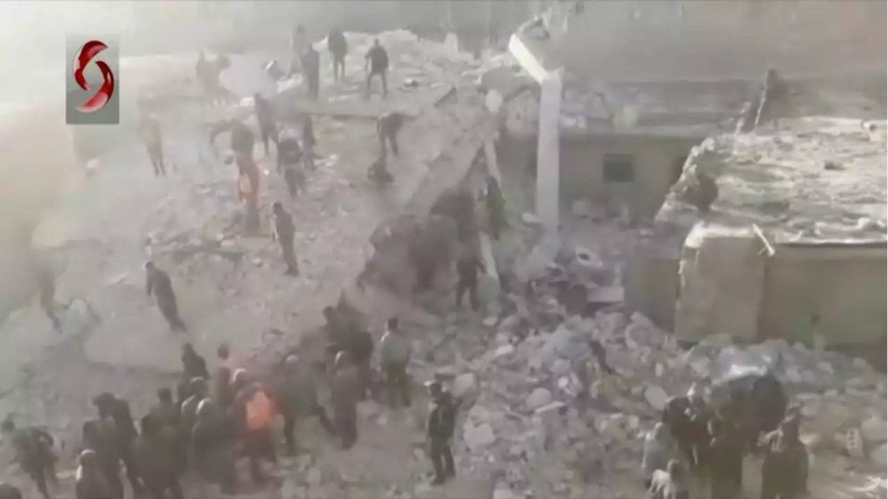 10 killed in building collapse in Syria's second city