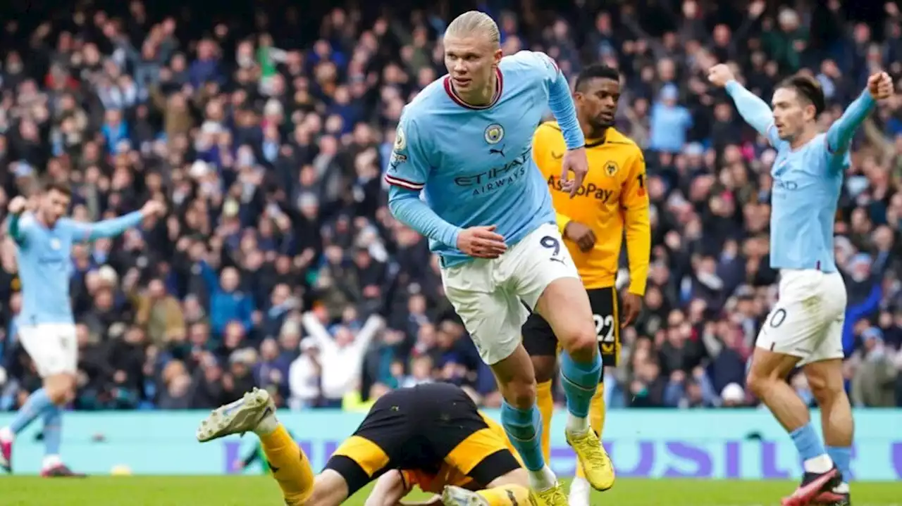 Premier League: Con hat-trick de Haaland, el Manchester City superó al Wolverhampton de Raúl Jiménez