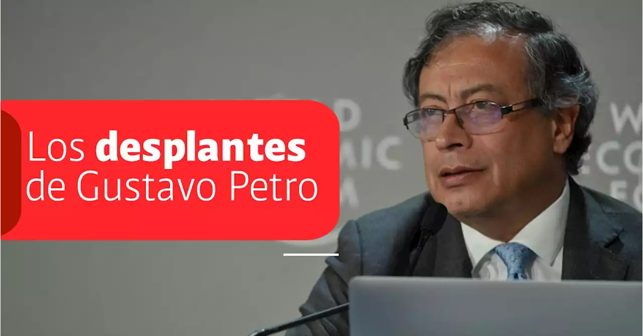 Los ‘desplantes’ históricos del presidente Gustavo Petro en cinco meses de Gobierno