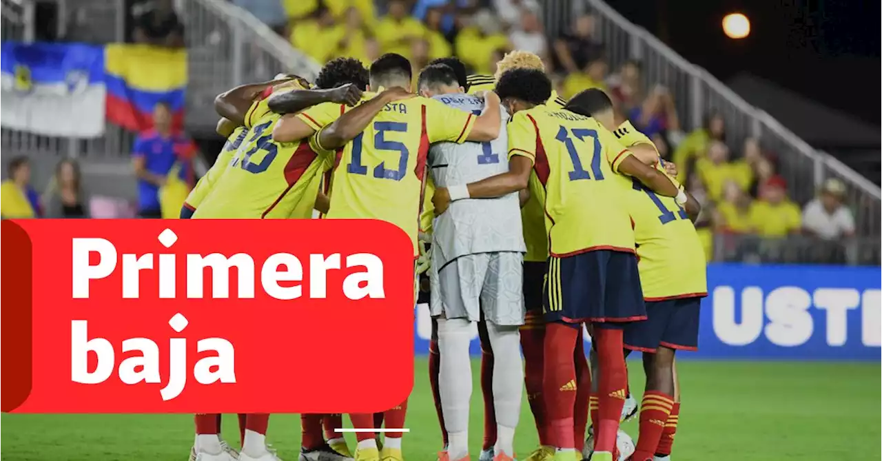 Selección Colombia pierde a un jugador para el amistoso contra Estados Unidos; conozca los detalles