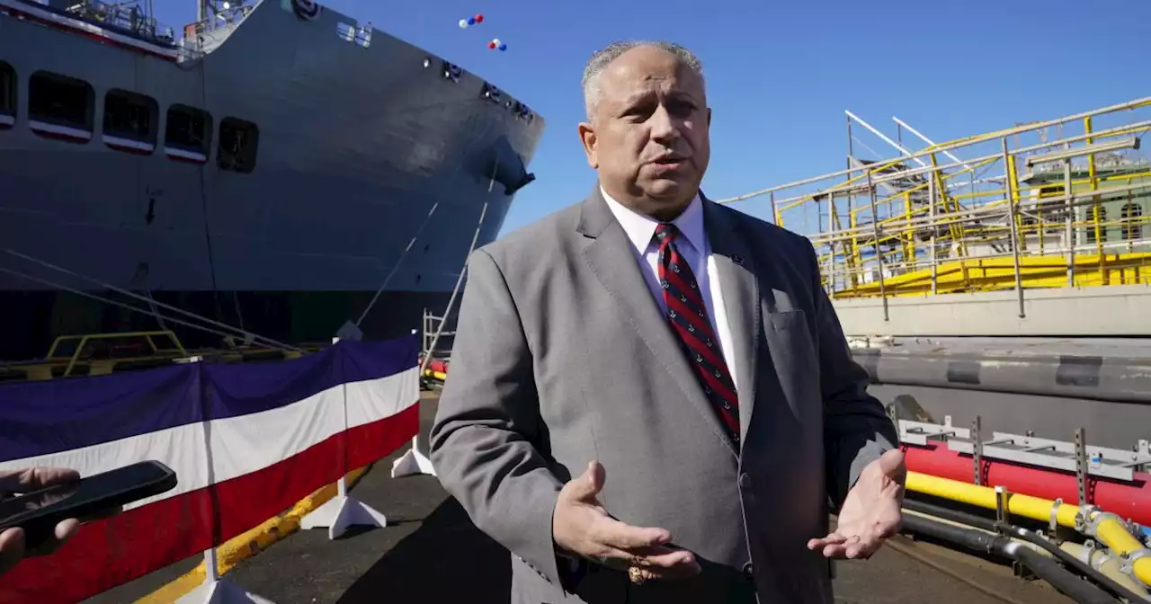 Navy christens massive ship bearing name of legendary Supreme Court Chief Justice Earl Warren