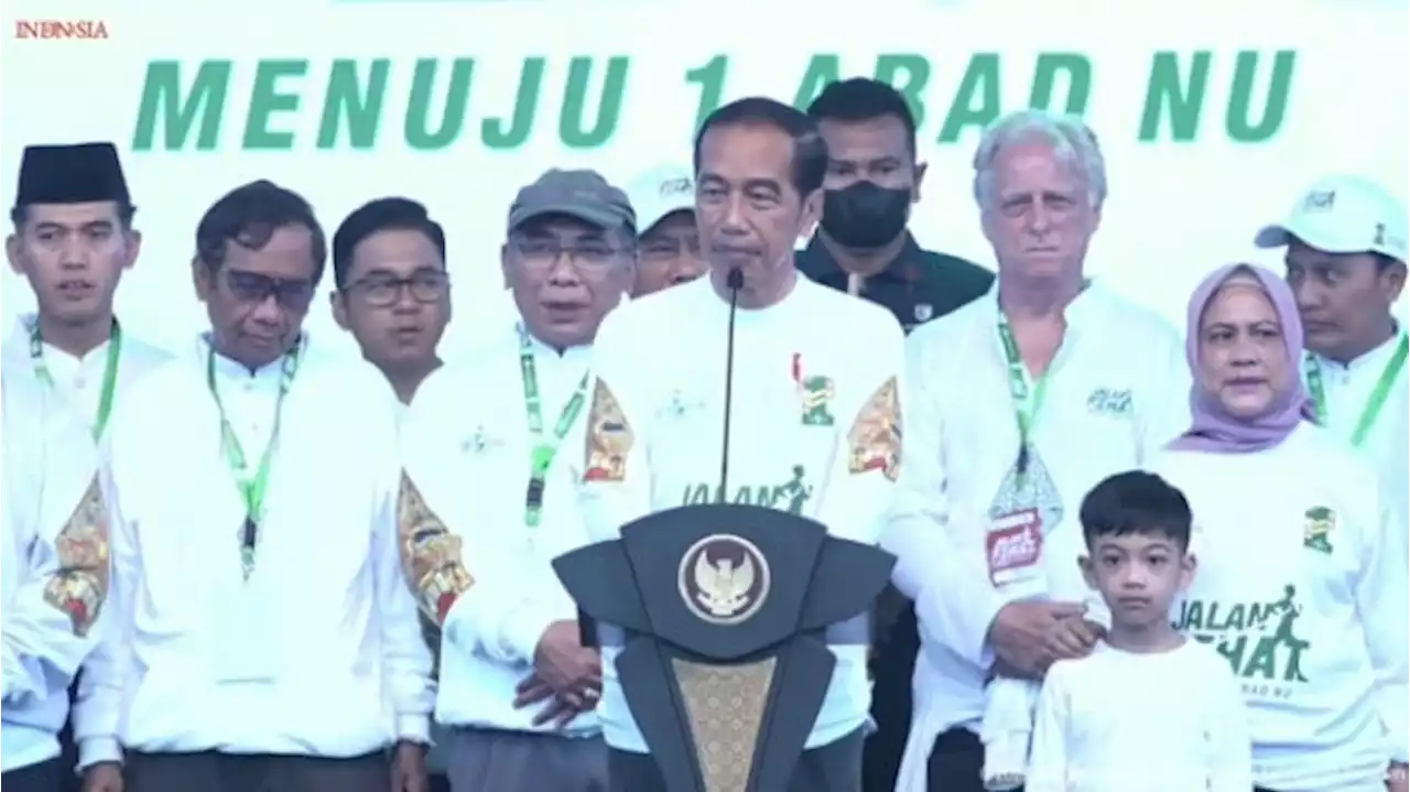 Jalan Sehat Jelang 1 Abad NU, Jokowi: Saya Ikut Sampai Akhir