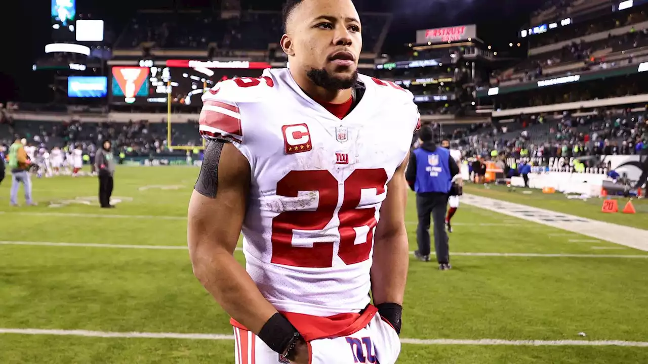 Saquon Barkley wants to be 'a Giant for life' headed into free agency after playoff loss to Eagles