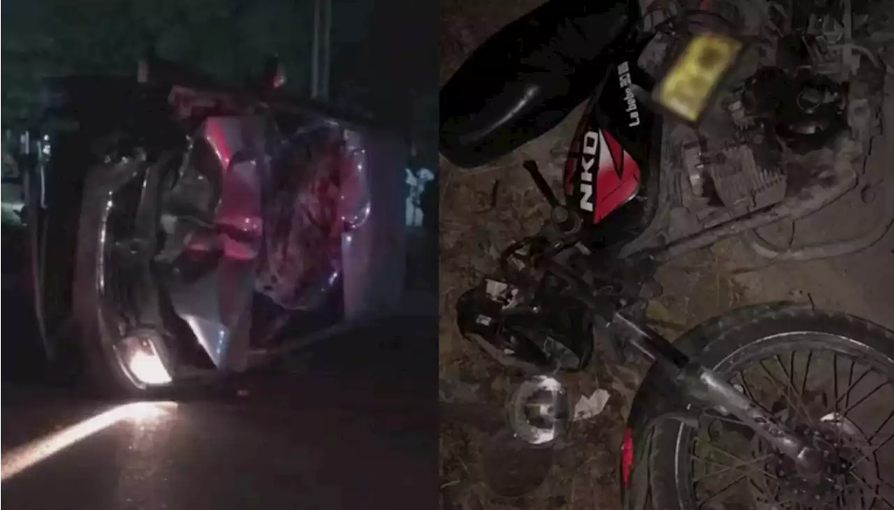 Choque entre vehículo y moto dejó un muerto en La Vía Oriental