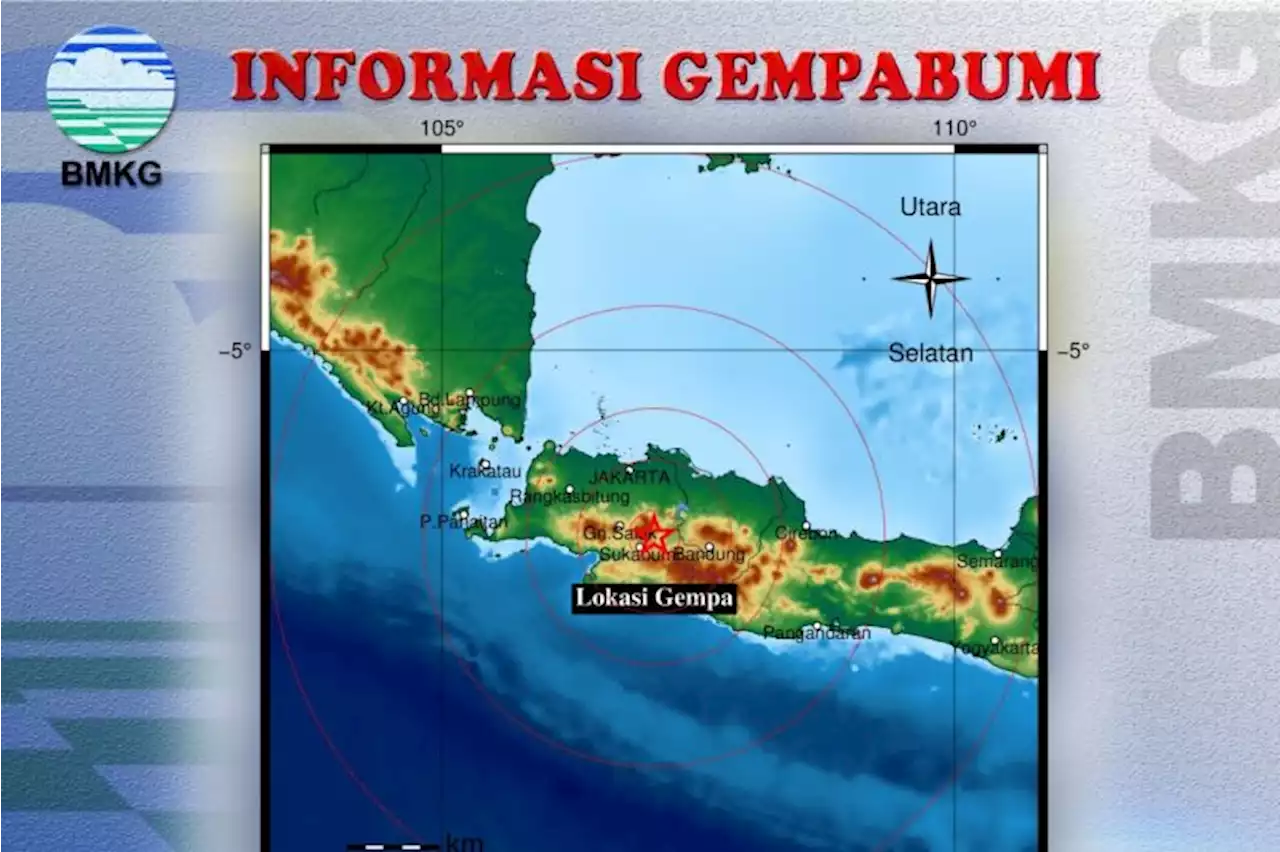 Gempa Cianjur magnitudo 4,3 dirasakan hingga Sukabumi