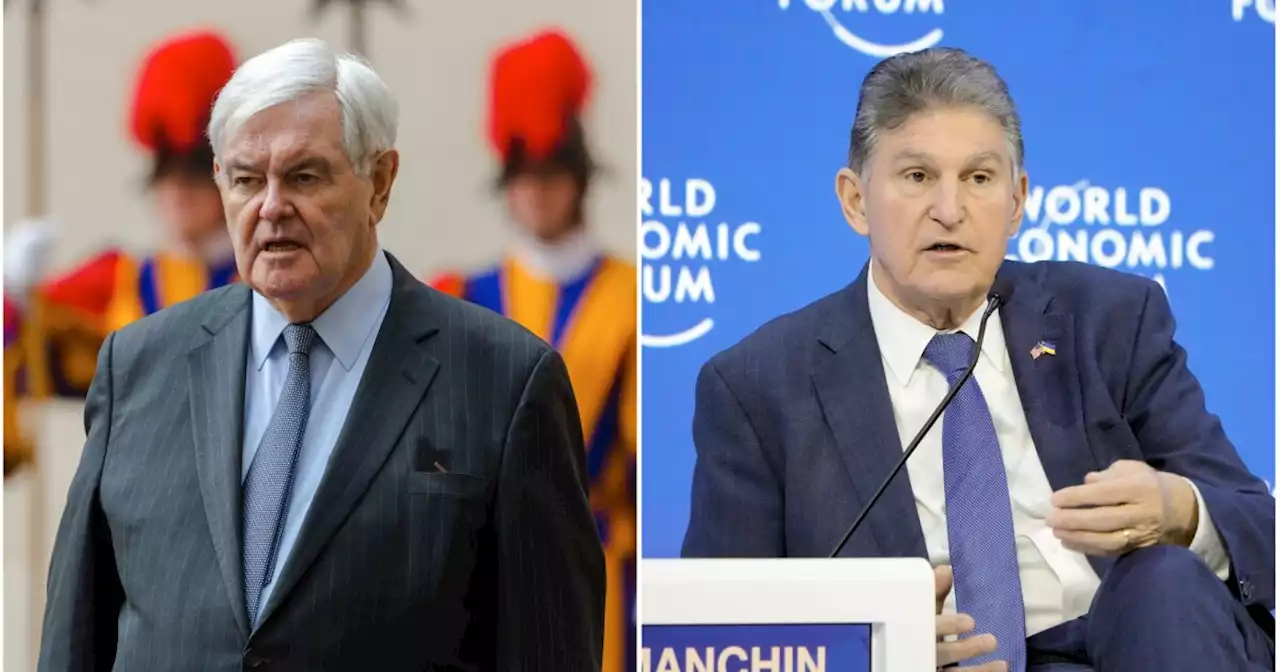 Newt Gingrich says Joe Manchin is seeing Democrats 'go further and further to the left'