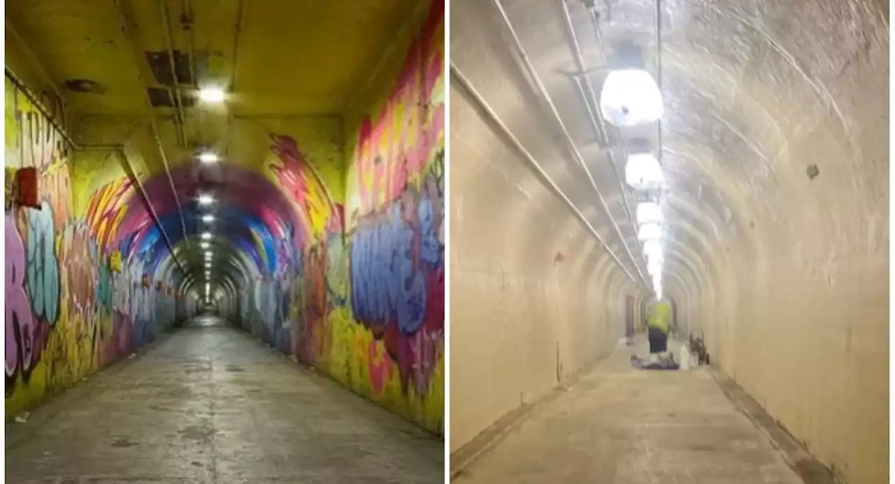 Unexpected cleaning of graffiti-covered tunnel spurs controversy in Washington Heights