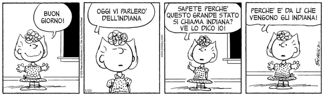 Peanuts 2023 gennaio 23 - Il Post