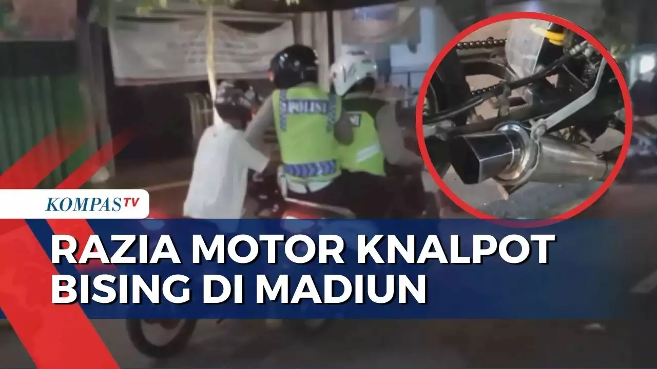 Polres Madiun Kota Razia Knalpot Bising, 150 Hingga 200 Motor Disita Polisi!