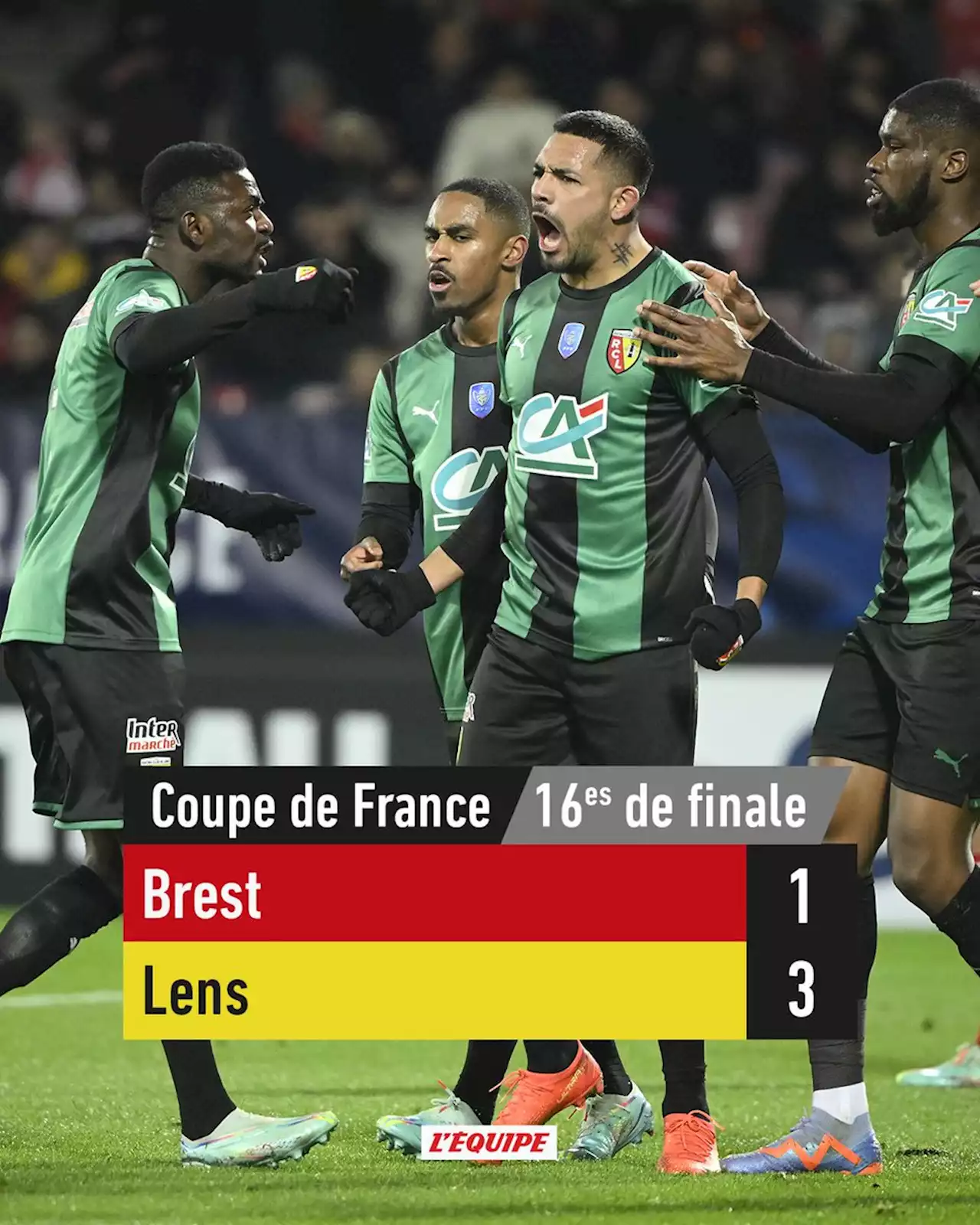 Brest 1-3 Lens, Coupe de France, résultat et résumé du match (22/01/2023)