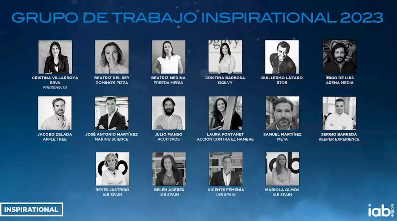 IAB desvela los nombres del grupo de trabajo de Inspirational'23