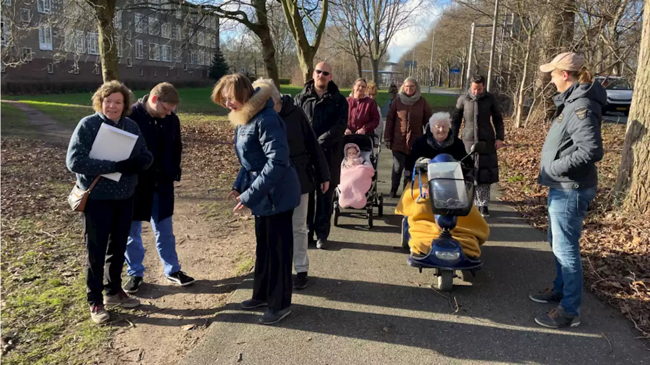 Rondje Velsen-Noord: inwoners laten wethouder knelpunten zien voor wandelaars