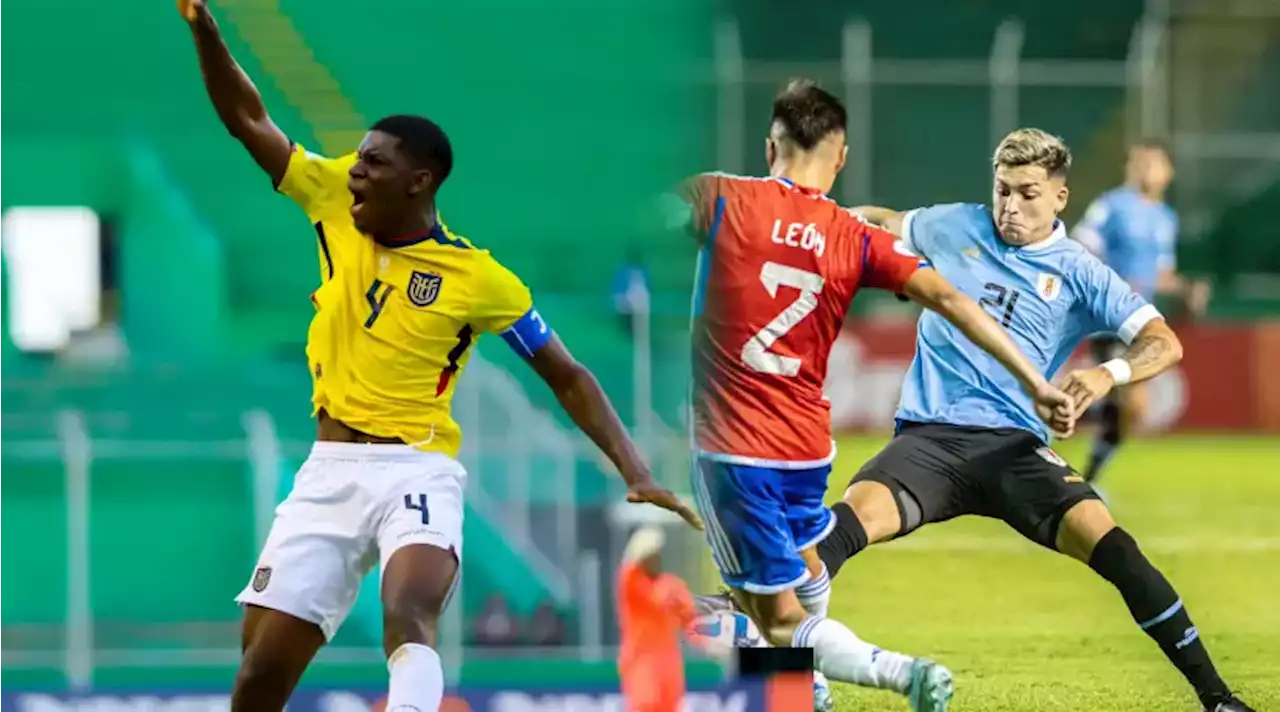 Uruguay y Ecuador lideran el grupo B del Sudamericano sub 20 tras sus respectivas victorias