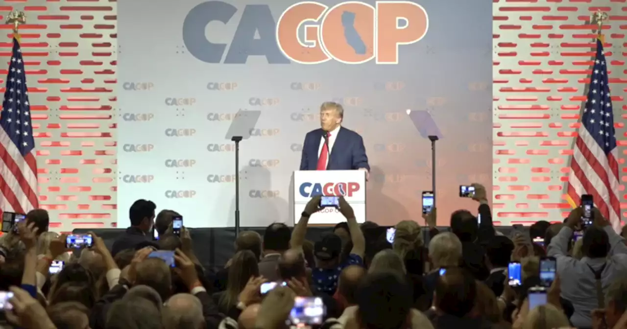 Former President Donald Trump speaks at California GOP Convention