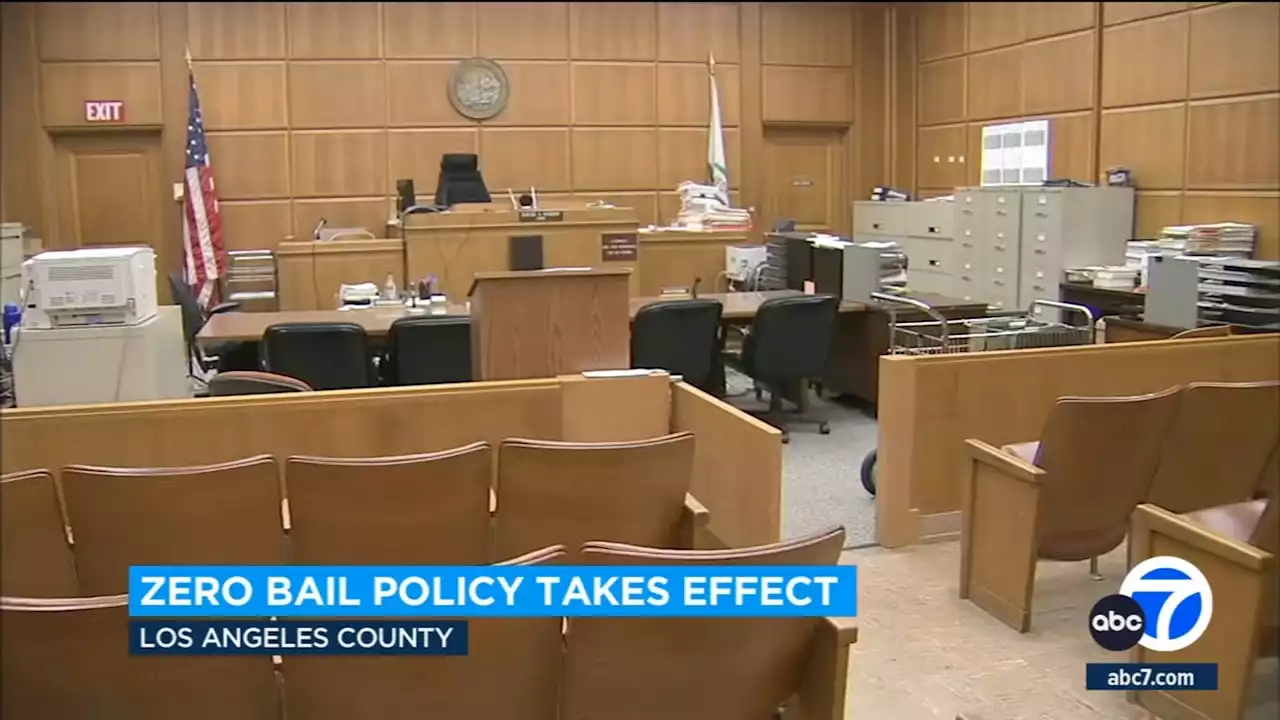 Zero-bail policy takes effect in Los Angeles County, ending traditional cash system