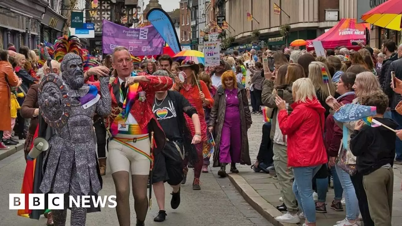 Thousands turn out for Shrewsbury's first Pride festival