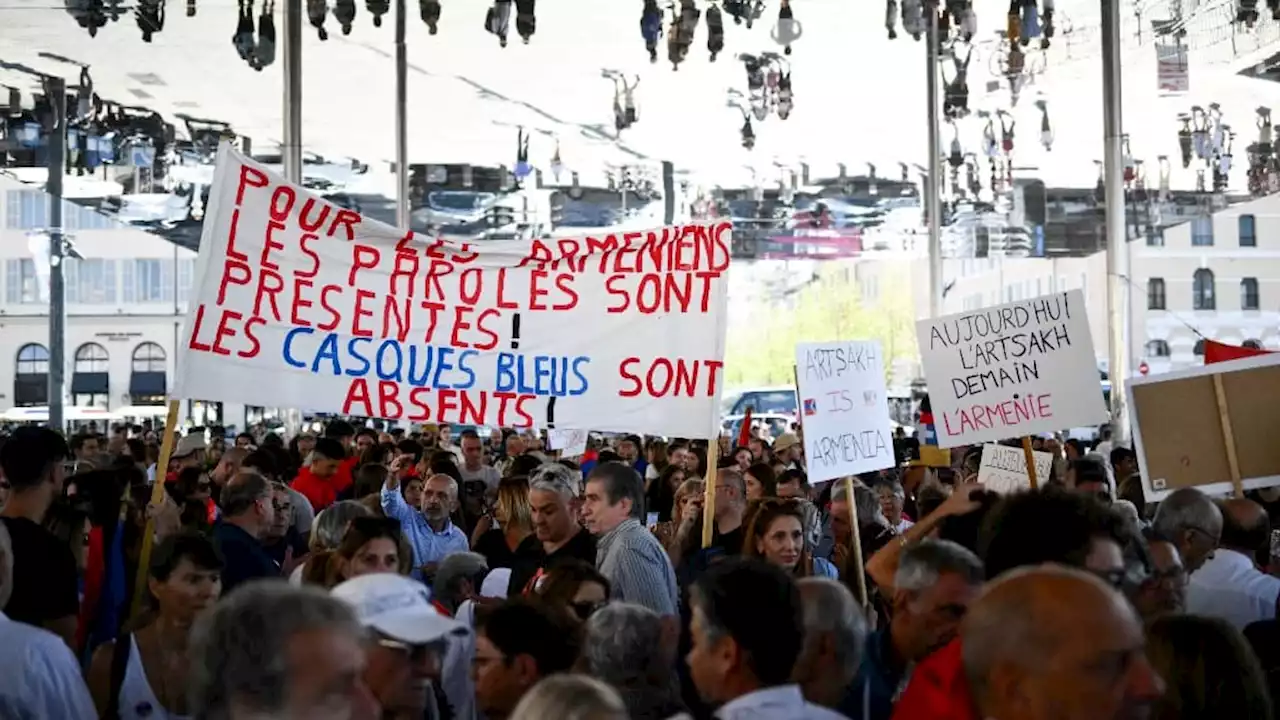 Haut-Karabagh: plus d'un millier de personnes rassemblées à Marseille en soutien au peuple arménien