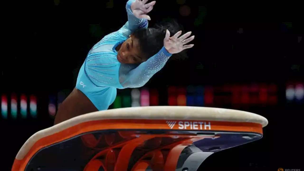 Gymnastics-Biles pulls off Yurchenko's double pike to be named after her at Worlds