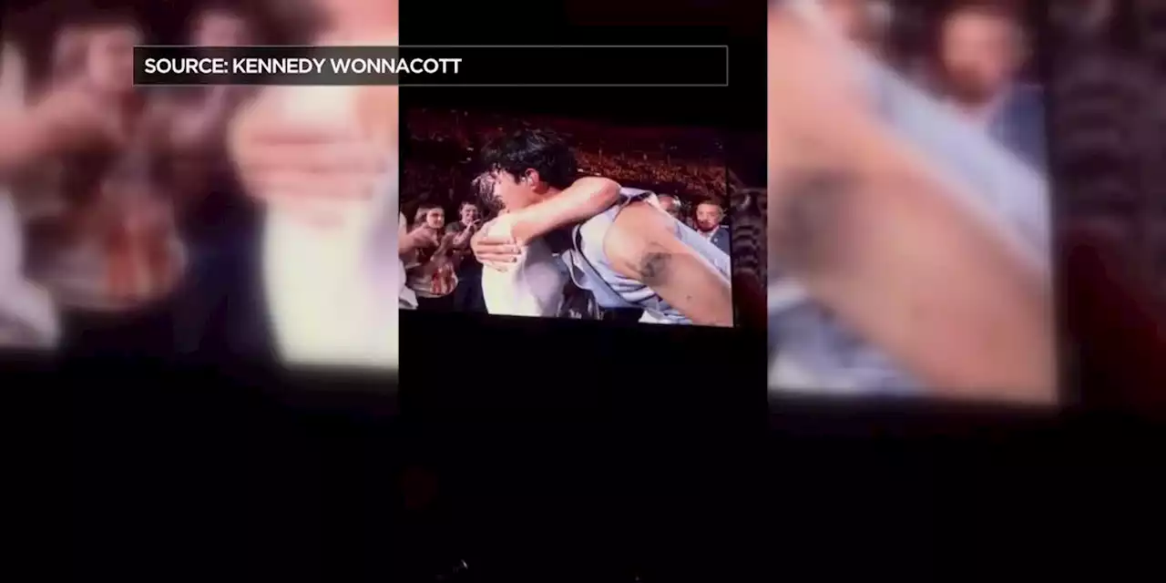 Northeast Ohio cancer survivor gets hug from Jonas Brother during Cleveland performance