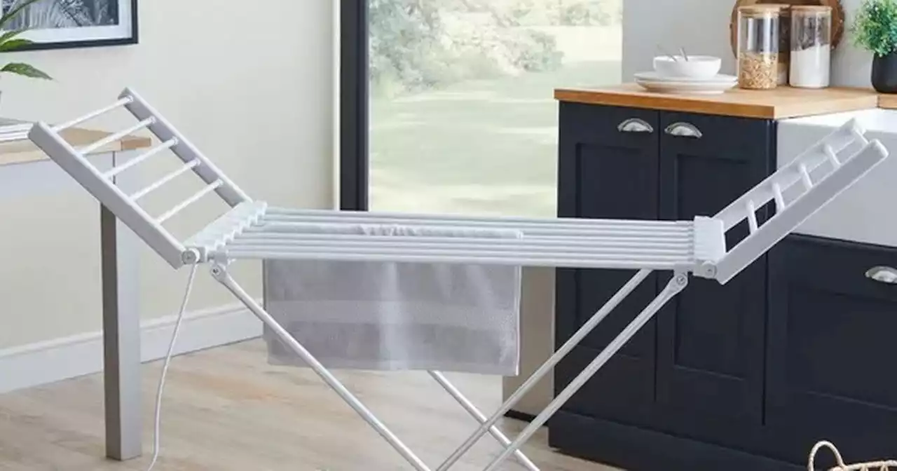 Dunelm's £40 'brilliant' heated clothes airer shoppers say 'keeps the room warm'