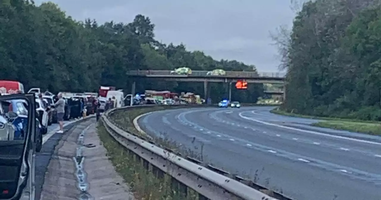 Updates as traffic stopped on M57 due to 'police incident'