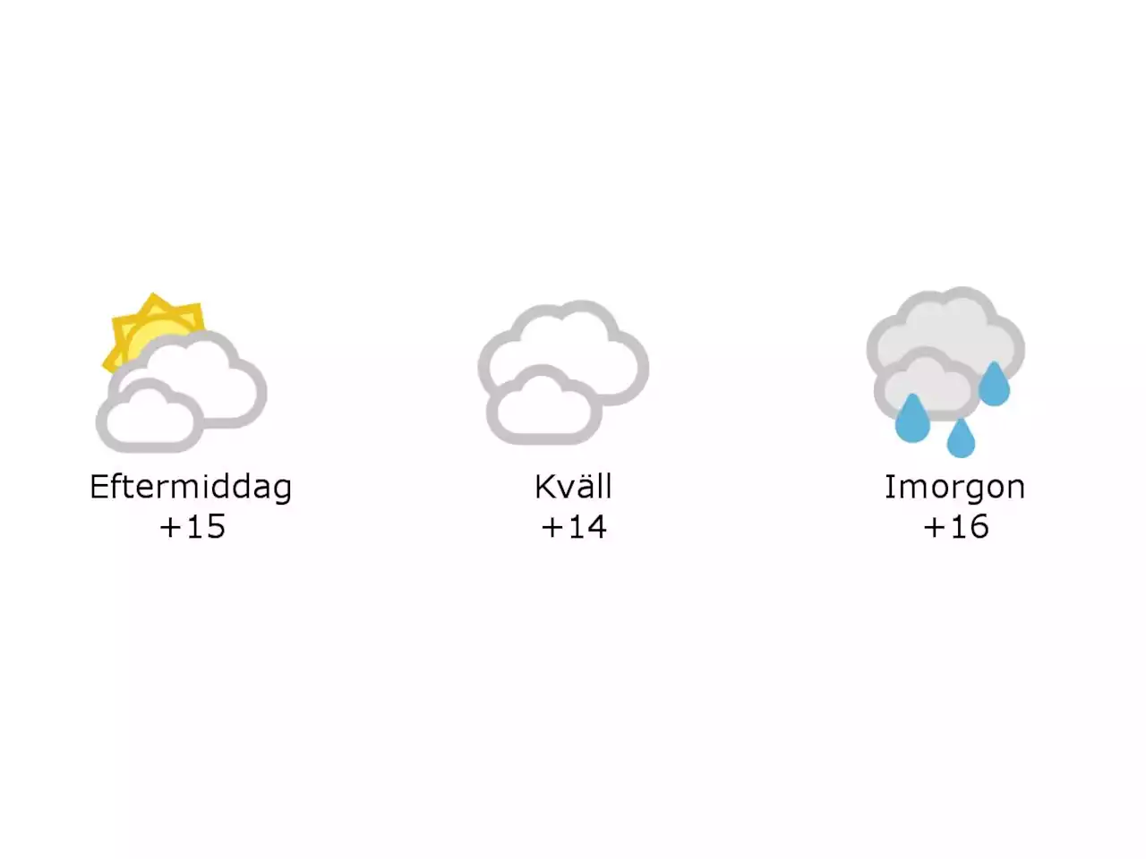 Halmstad: 15 grader och molnigt under eftermiddagen