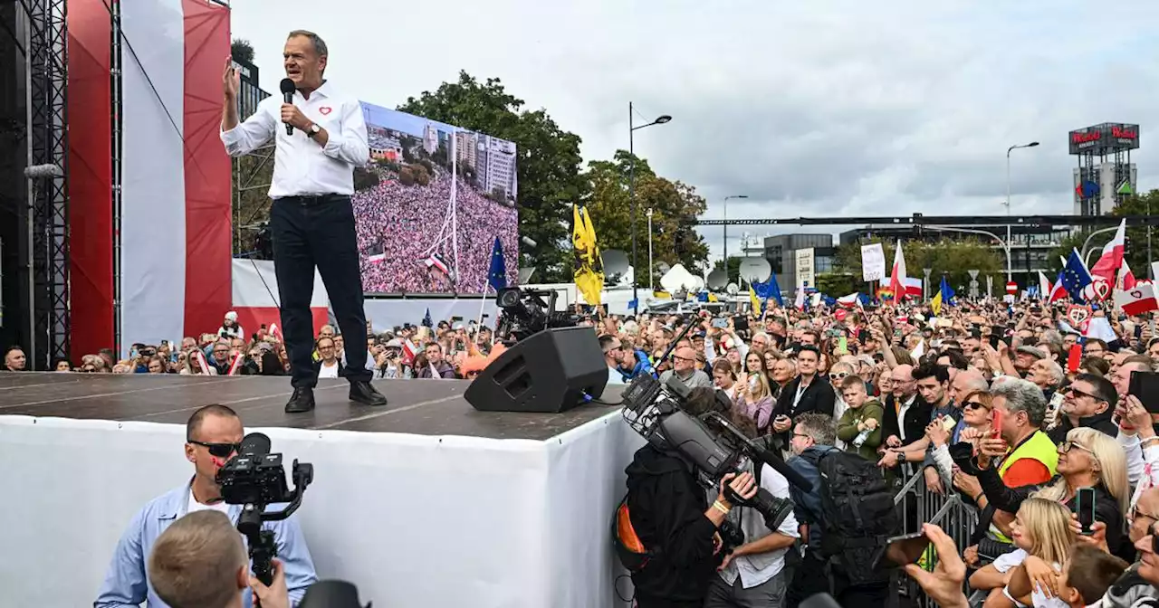 Poland’s opposition leader Donald Tusk calls for change at massive Warsaw rally