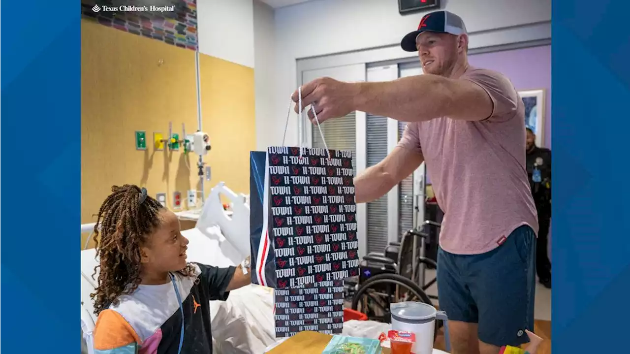 JJ Watt surprises patients at Texas Children's Hospital ahead of Ring of Honor induction