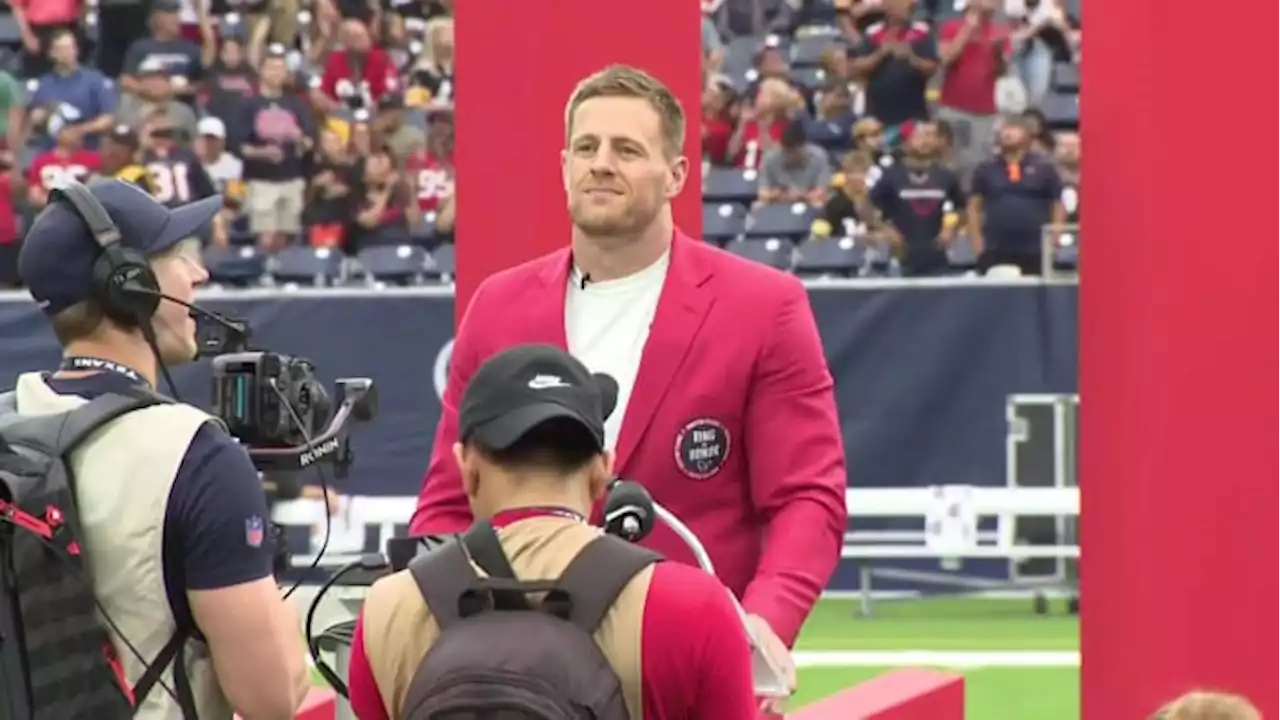 Former Texans star JJ Watt inducted into team’s Ring of Honor