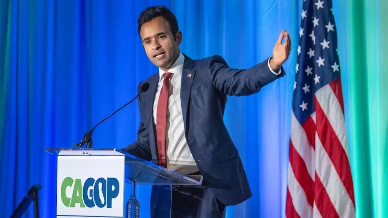 Before California Republicans, Vivek Ramaswamy positions himself as a political outsider