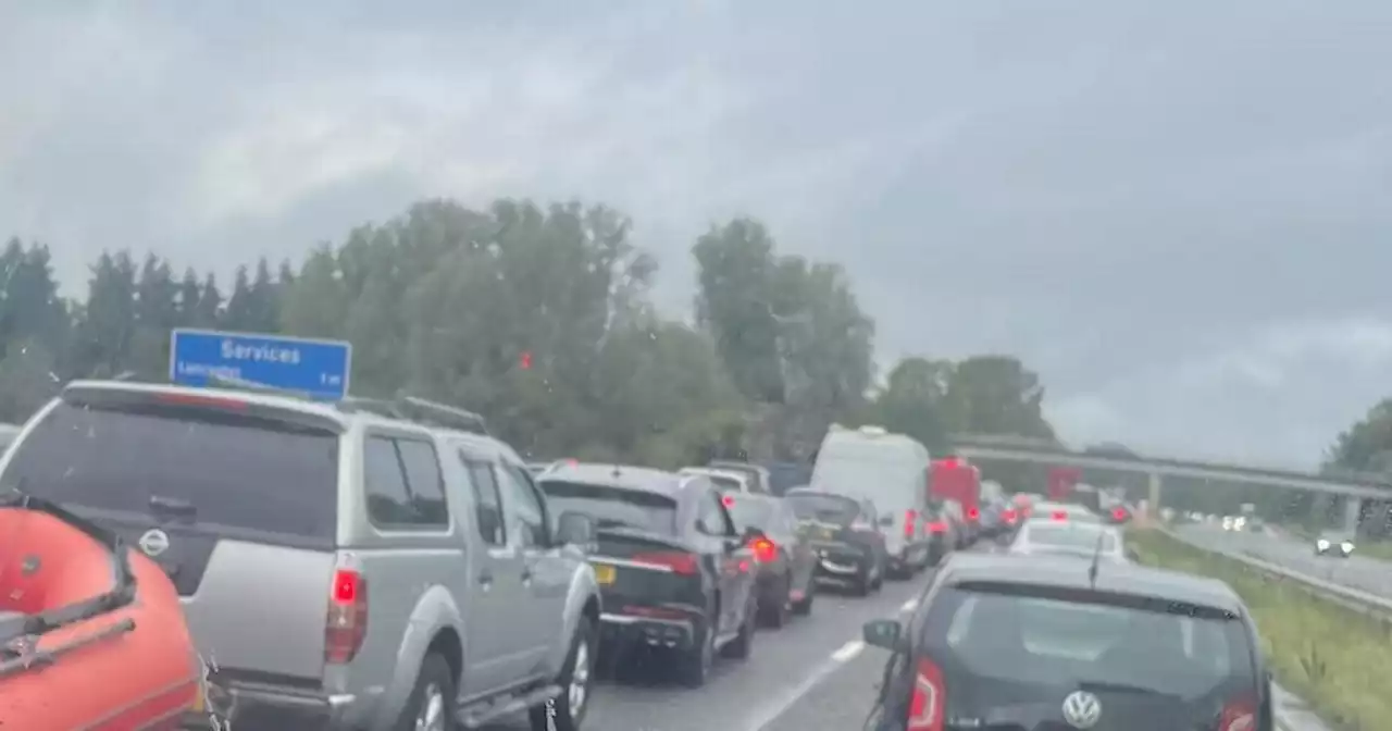 Standstill traffic on M6 after crash closes two lanes