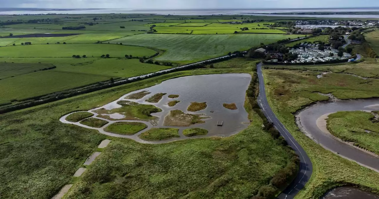 Stunning aerial images of Morecambe Bay walkers' paradise