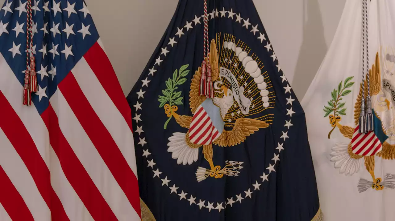 Inside the workshop where presidential flags are lovingly made, mostly by immigrants