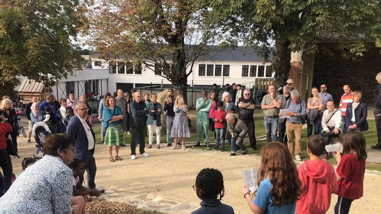 La cour végétalisée de l’école Morand inaugurée à Lannion