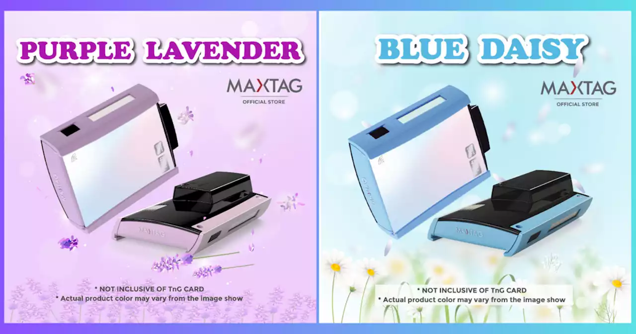 MaxTag's new Blue Daisy and Purple Lavender SmartTAG devices - new colours to match your car