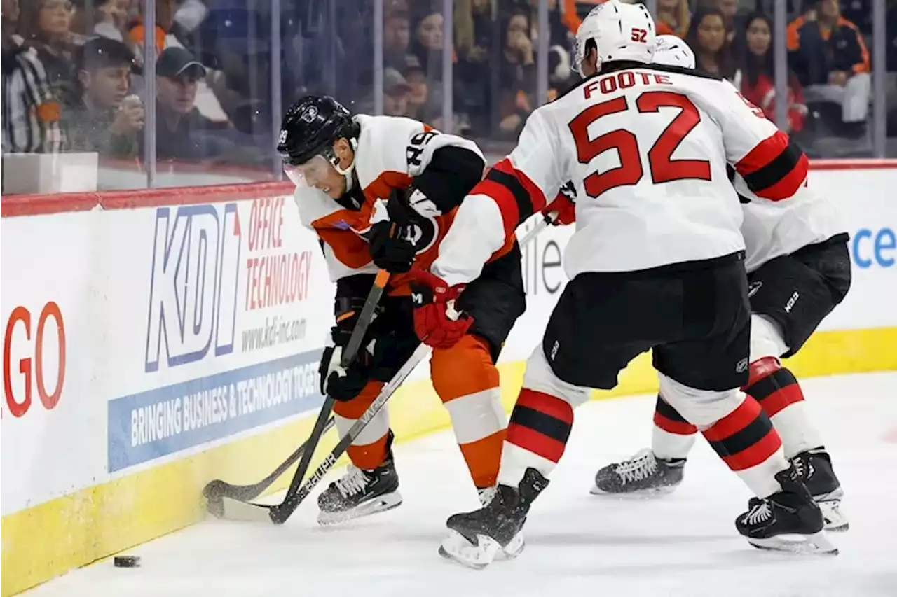 Carter Hart gets first game action in Flyers preseason overtime loss to the Devils