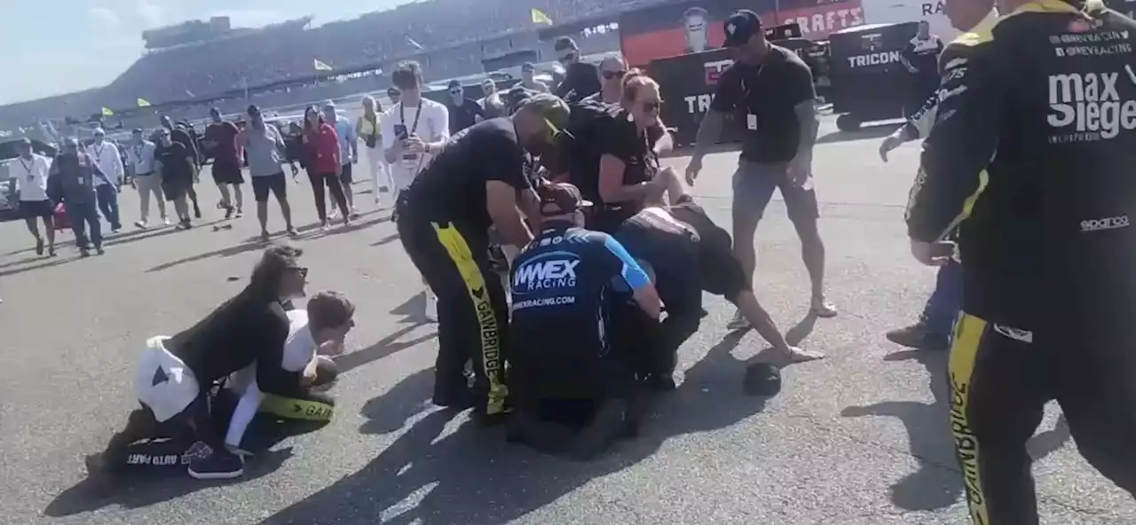 NASCAR driver threatens to kill rival in bloody paddock bust-up