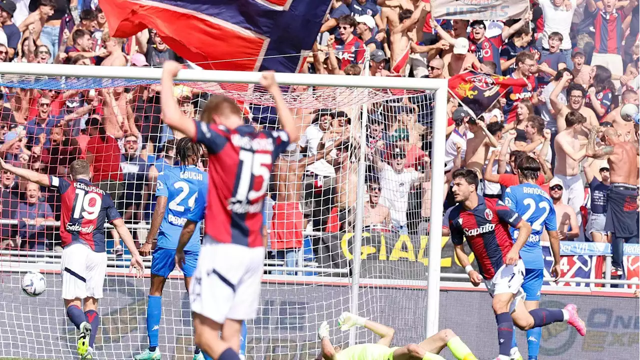 Il Bologna ritrova gol e vittoria, la tripletta di Orsolini affonda l'Empoli: 3-0