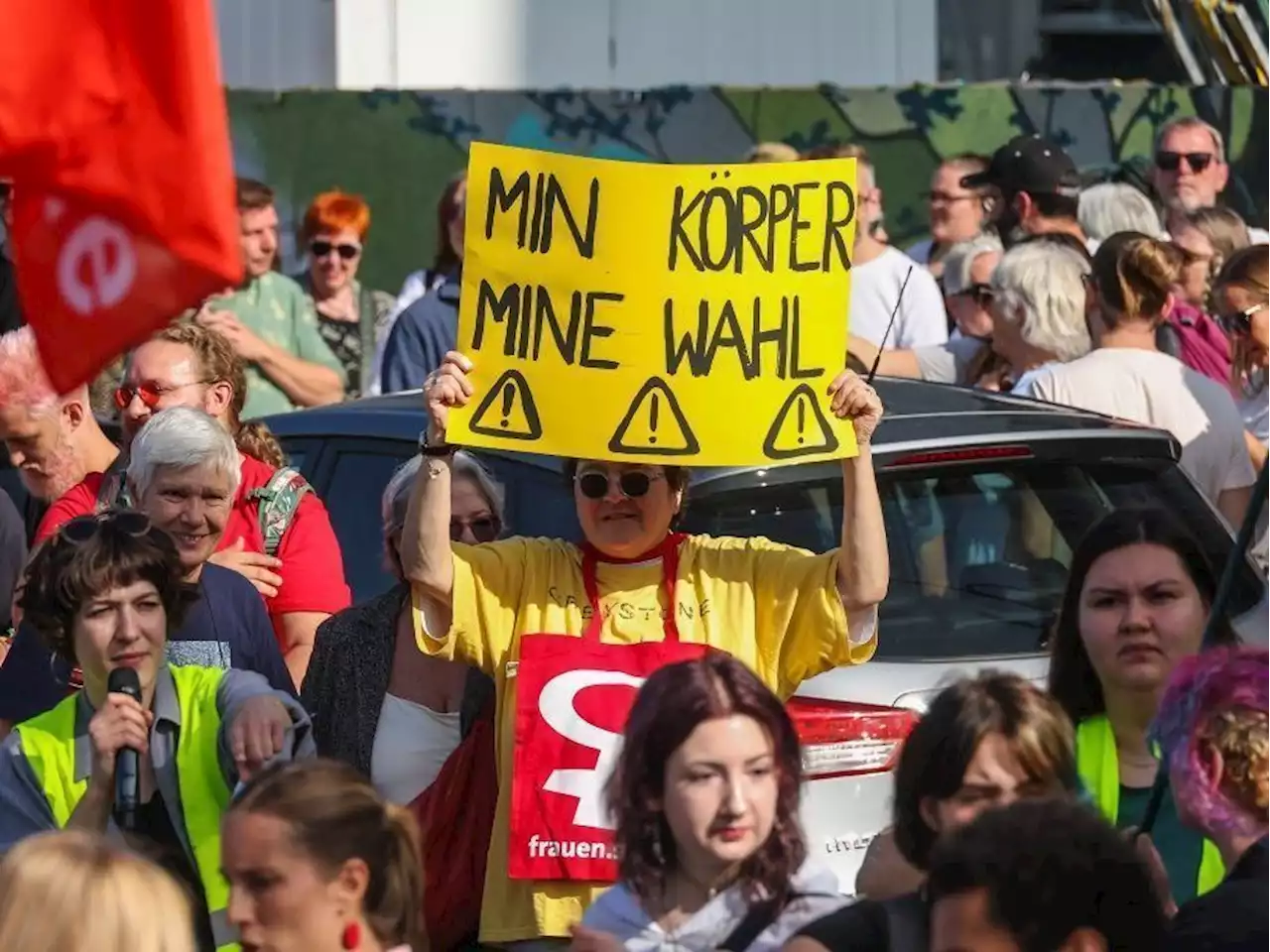 Demonstration für Abtreibungsmöglichkeit in den Spitälern