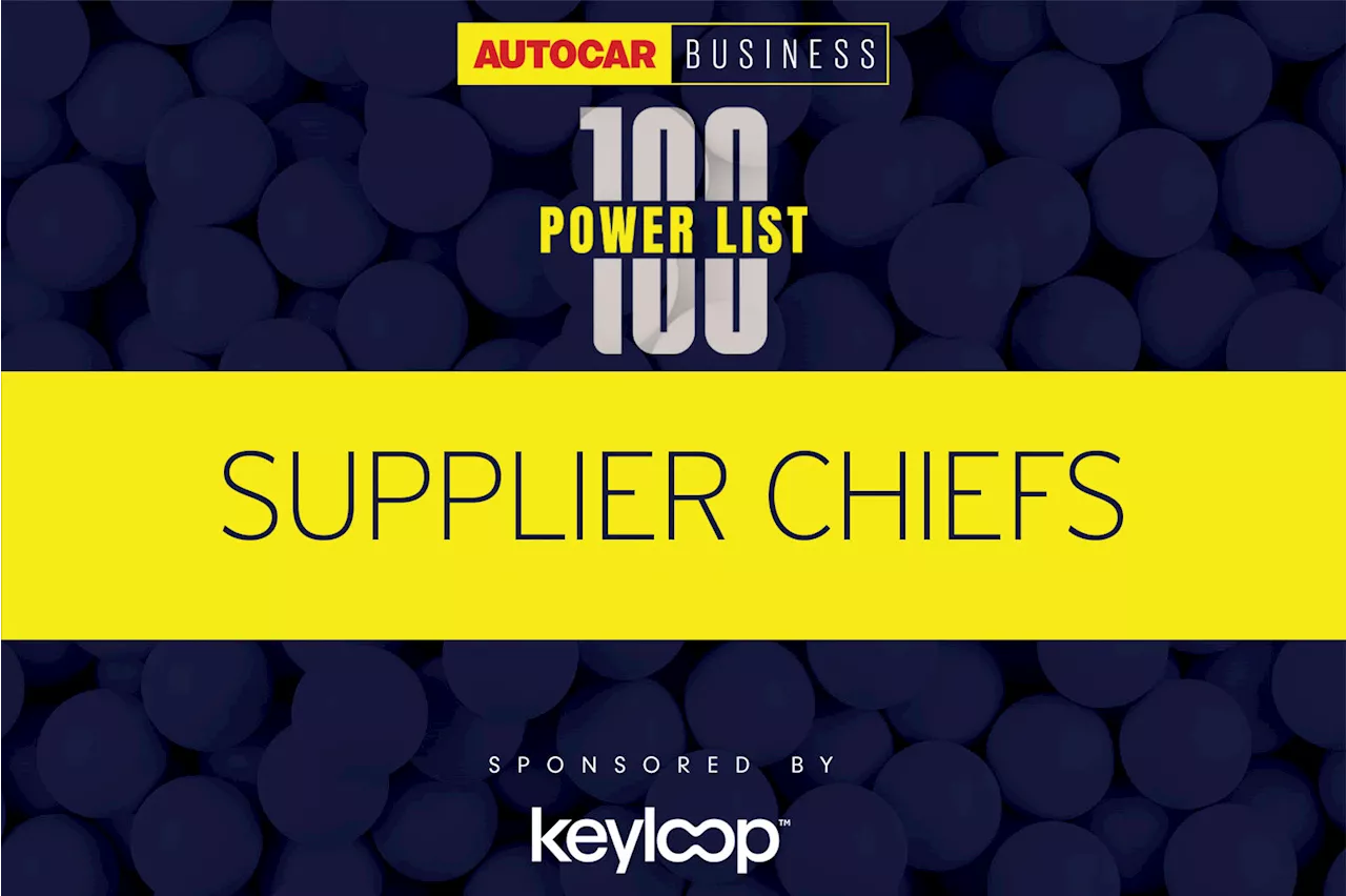 Power List 100 - Supplier chiefs