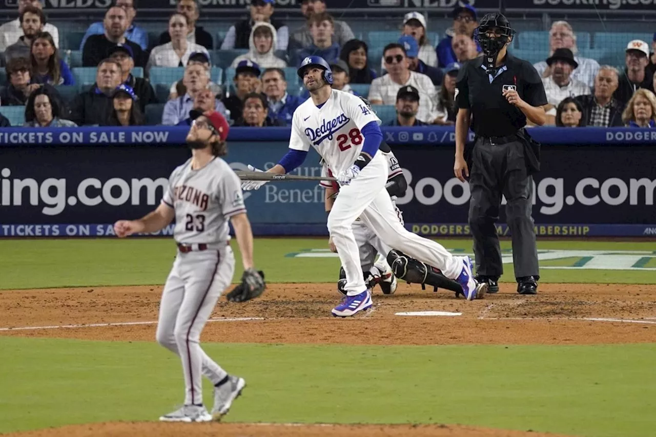Diamondbacks jump all over another Dodgers starter and beat LA 4-2 for a 2-0 lead in NLDS