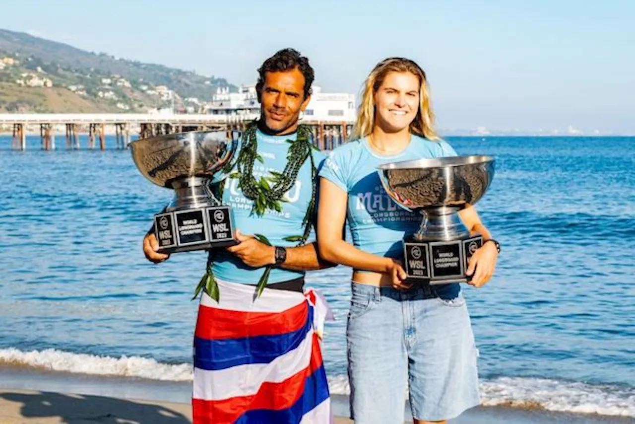 Soleil Enrico et Kai Sallas champions du monde de longboard