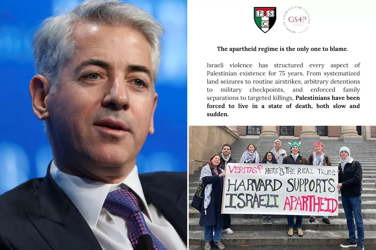 Bill Ackman demands list of Harvard students blaming Israel in war with Hamas