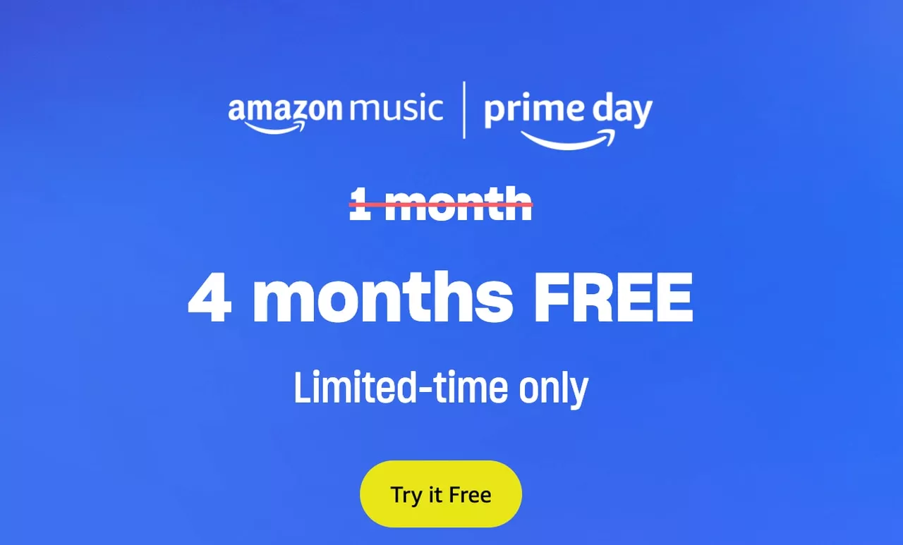 Prime Day 2023 deal: Get up to 4 months of Amazon Music Unlimited free