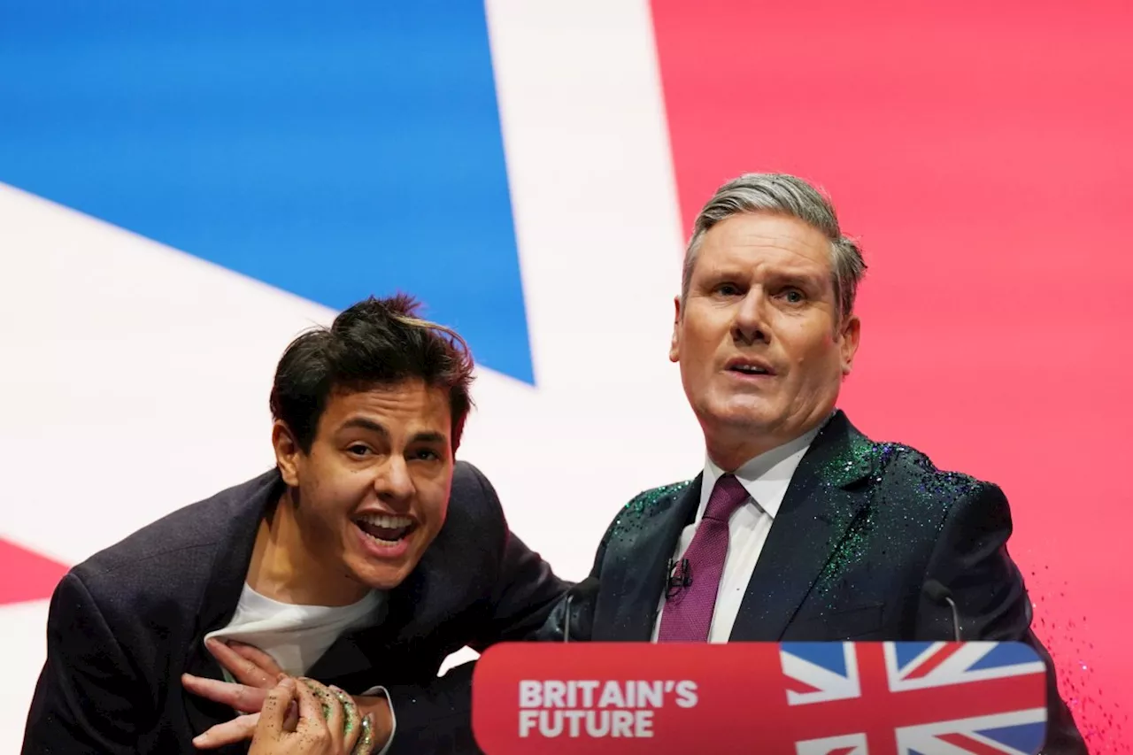 Protester arrested for covering Keir Starmer in glitter is 28-year-old campaigner called Yaz Ashmawi